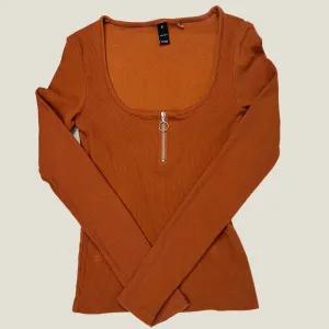 Factorie Long Sleeve Tan Woman Knit Top M