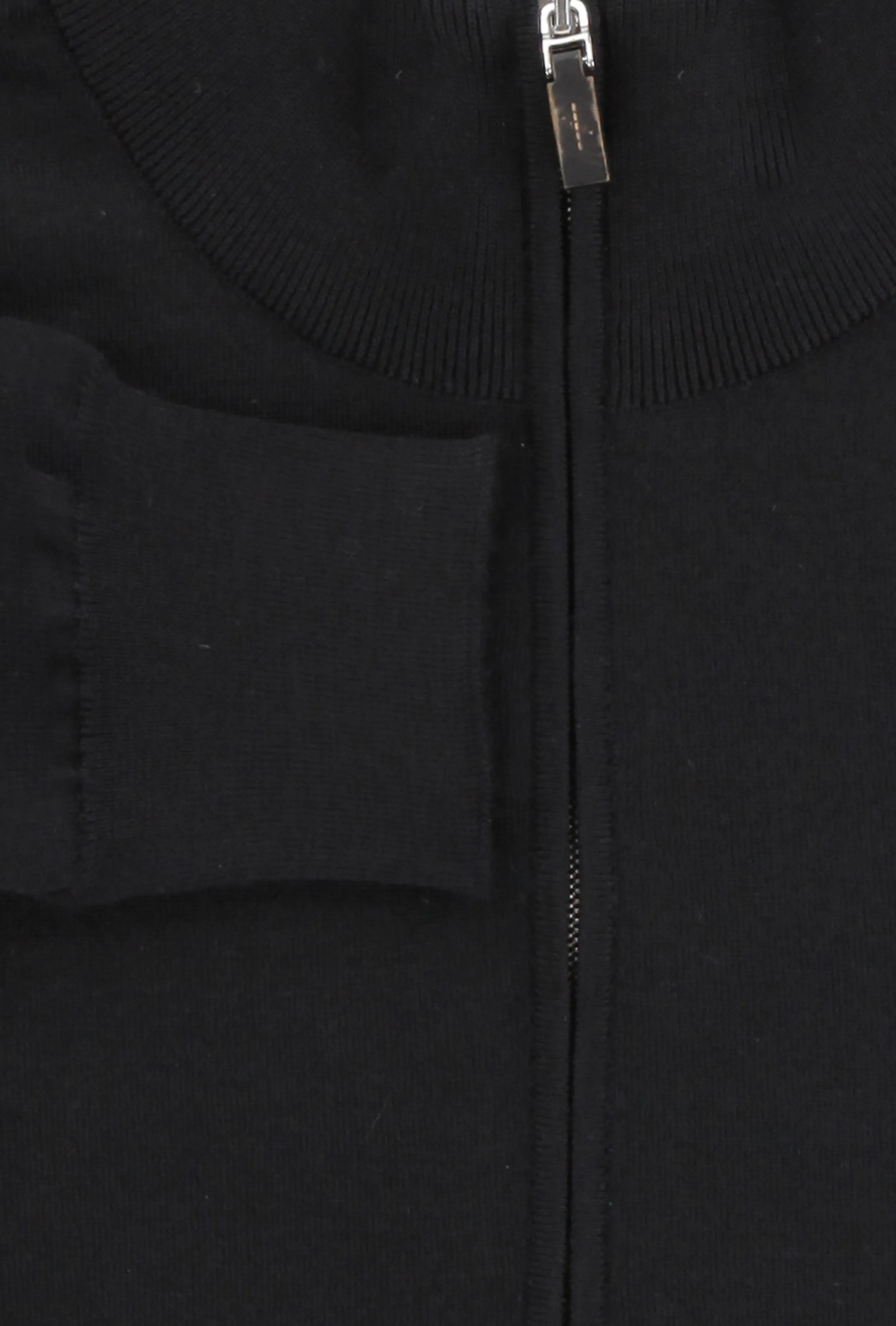 Fiori Di Lusso Black 1/4 Zip Sweater