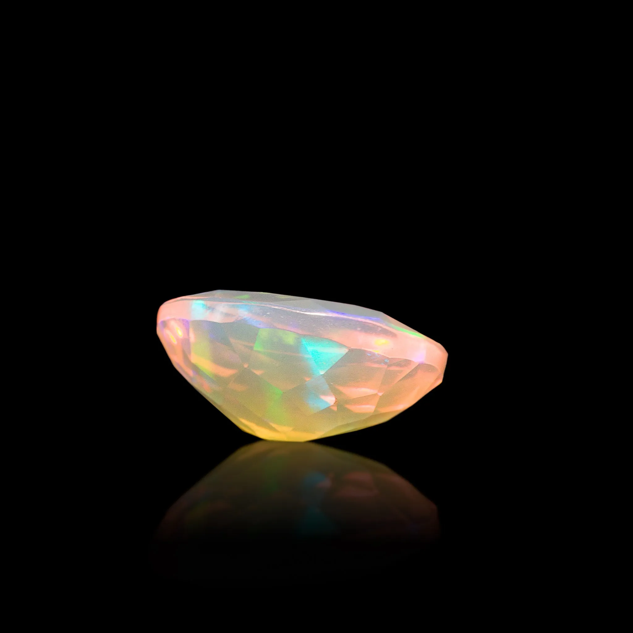 Fire Opal 2.71 Carat Faceted Gemstone - Mexico