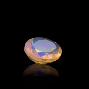 Fire Opal 2.71 Carat Faceted Gemstone - Mexico