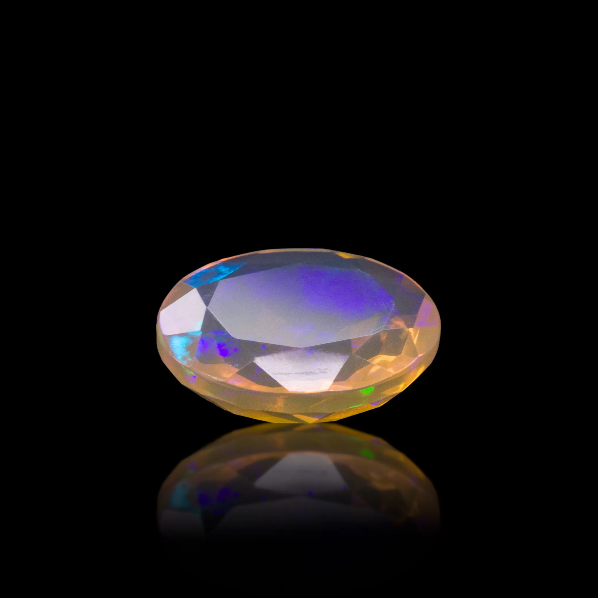 Fire Opal 2.71 Carat Faceted Gemstone - Mexico