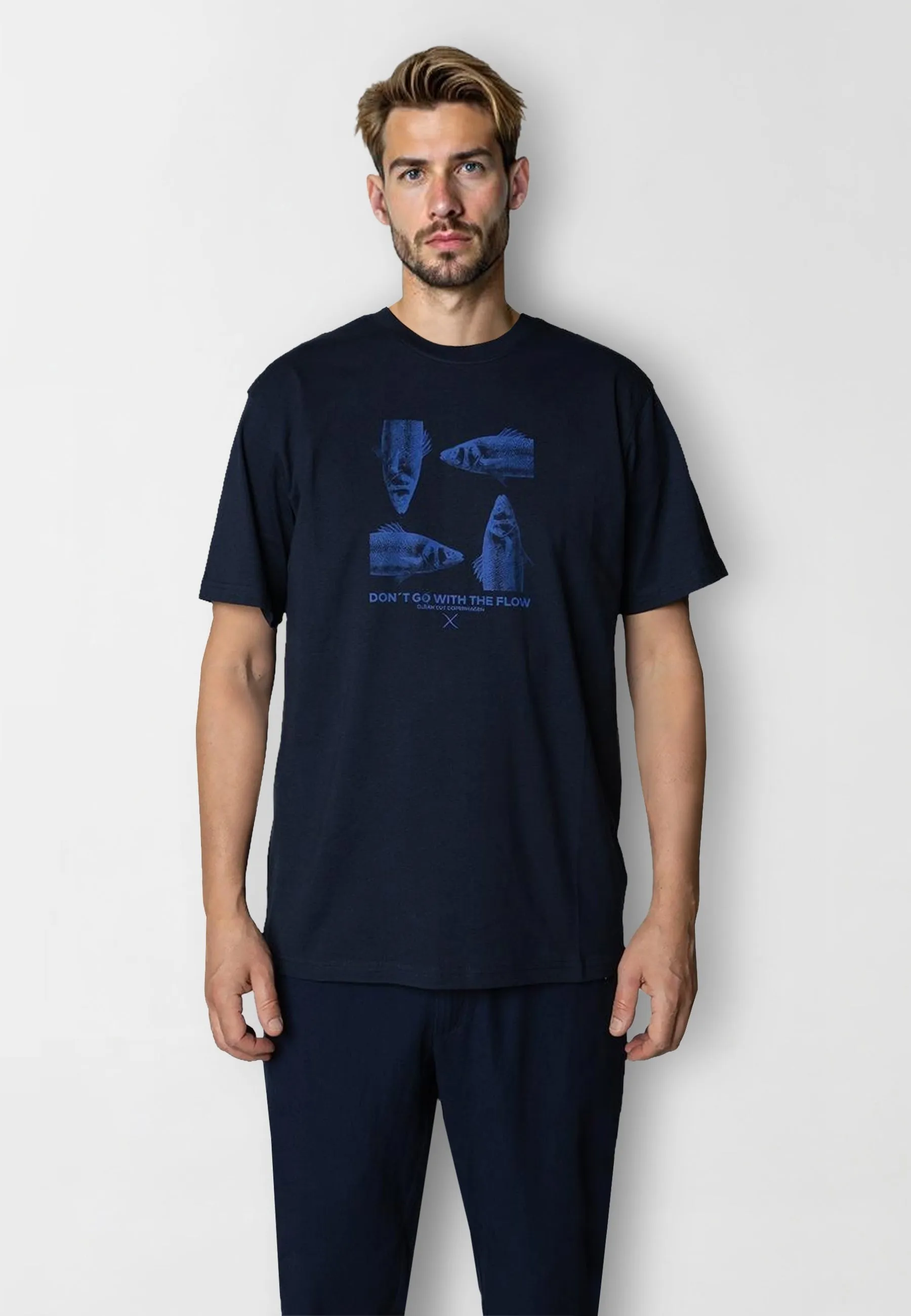 Fish t-shirt - Navy