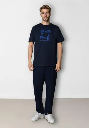 Fish t-shirt - Navy