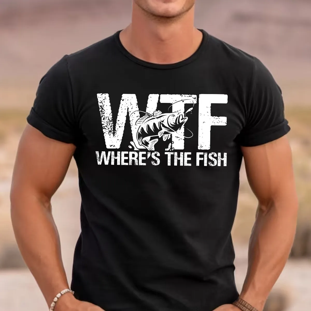 Fishing, Dad, Grandpa, Grandparents, Father's Day, Cotton, Funny T-Shirts, T-shirts For Men, Black, S