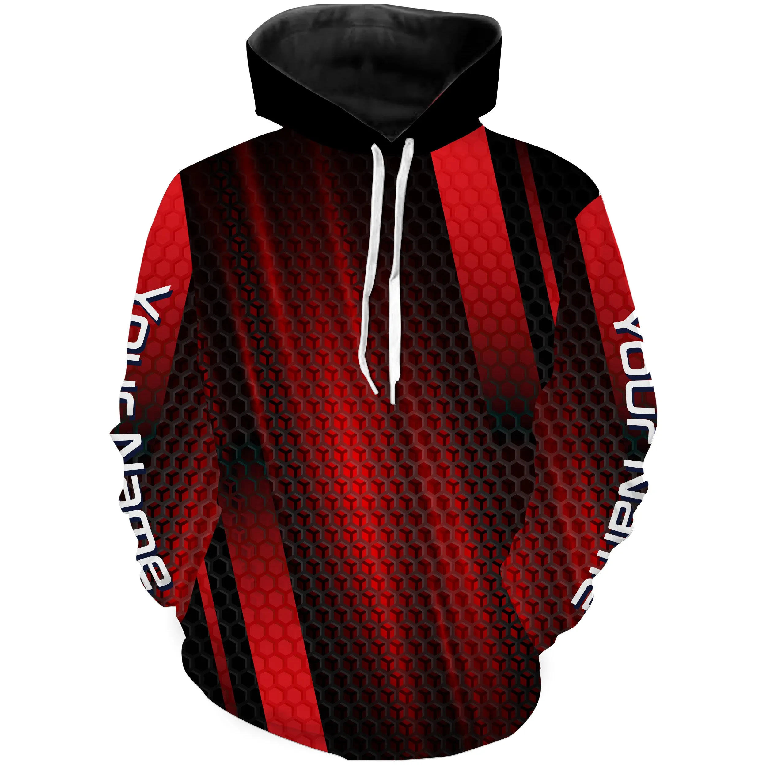Fishing Red background Custom name 3D All Over Printed Hoodie Fishing, basic UV Fishing Shirts TMTS036