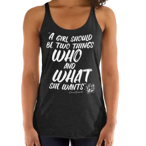 Fit Bitch - Racerback - Tri-blend - A Girl Should Be Two Things