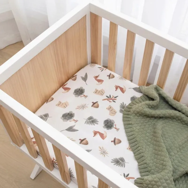 Fitted Cotton Crib Sheet