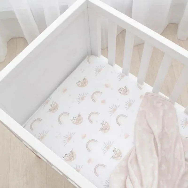 Fitted Cotton Crib Sheet