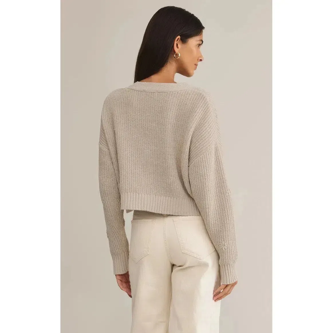 FLEUR CARDIGAN IN PARCHMENT