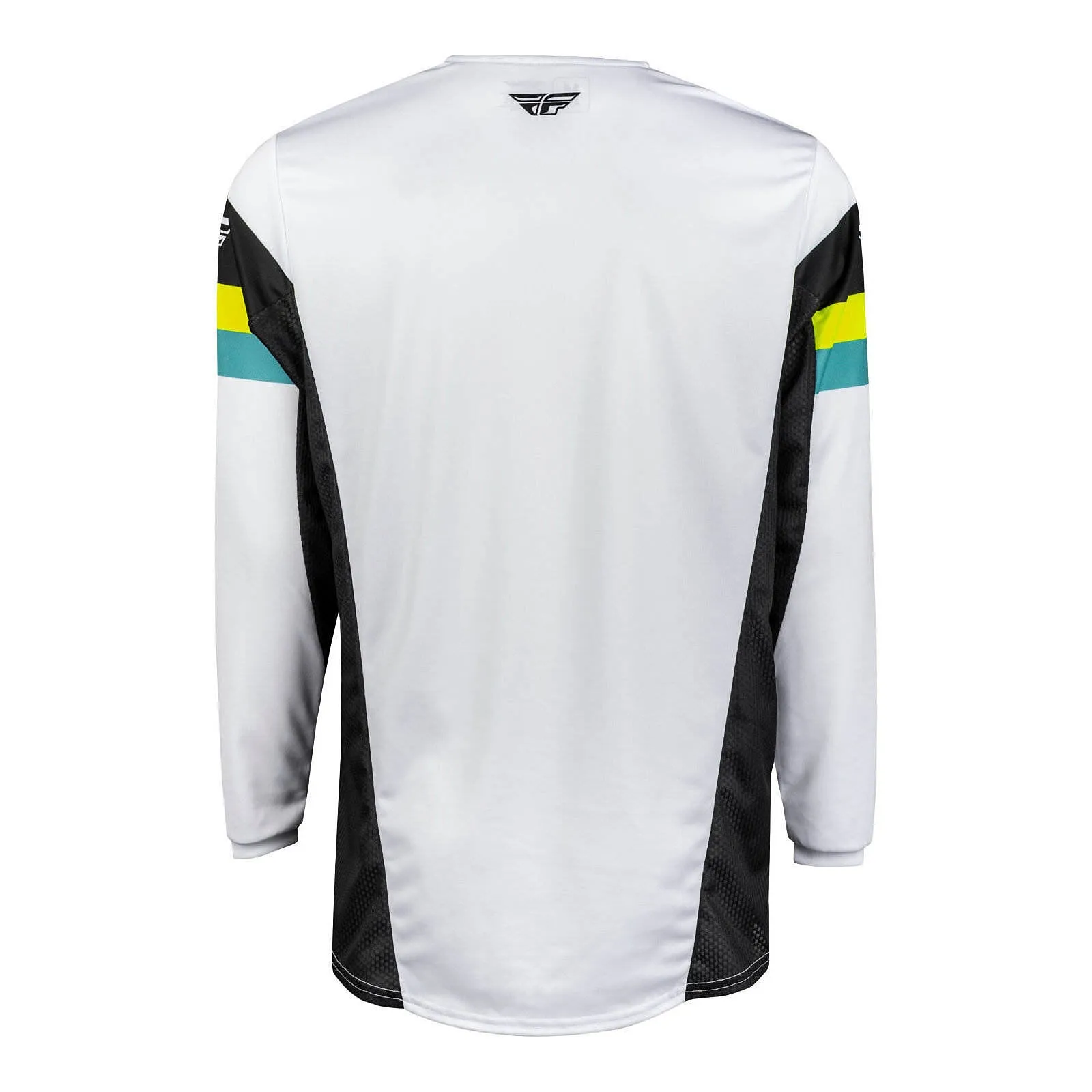 Fly Racing 2024 Kinetic Prix Jersey - White / Black / Hi-Vis