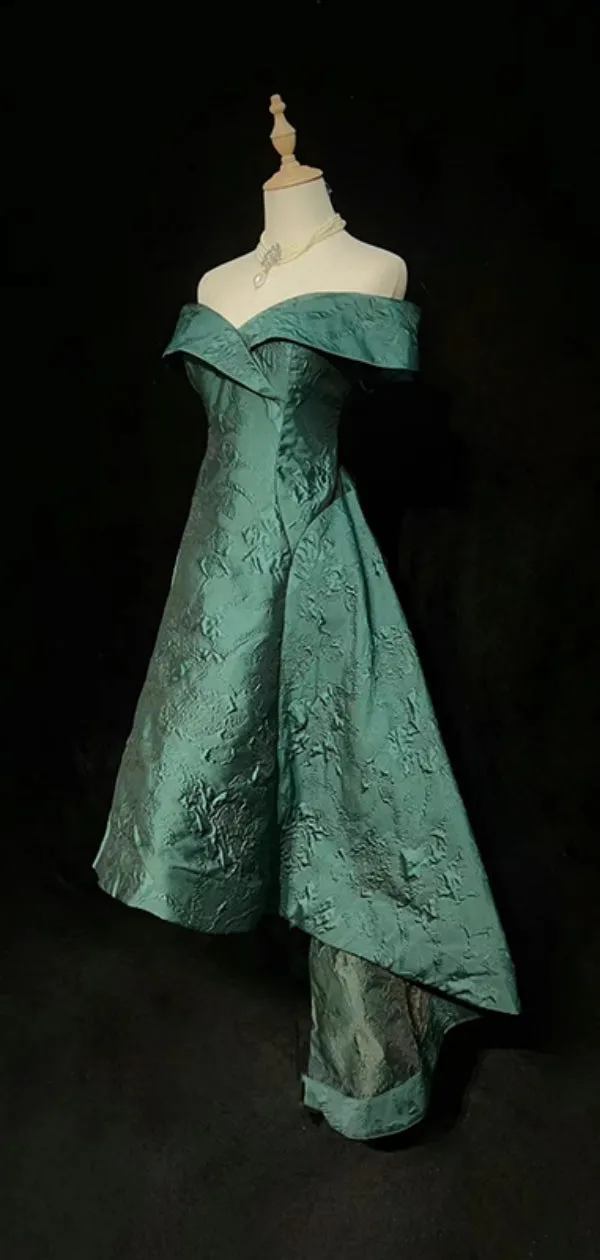Formal Off-shoulder Sleeveless Knee-length A-line Satin Homecoming Dresses For Party Online, HD0915