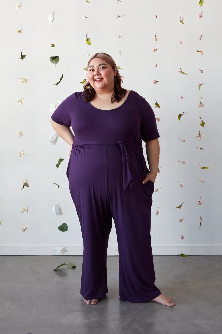 Forme Jumpsuit in Royal Plum