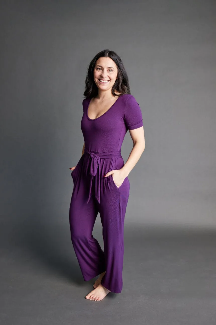 Forme Jumpsuit in Royal Plum