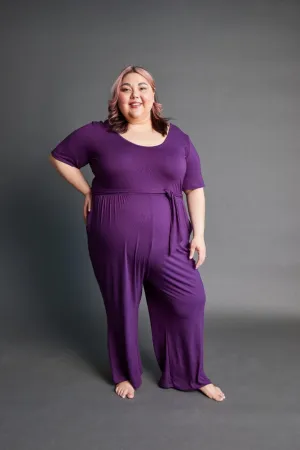 Forme Jumpsuit in Royal Plum