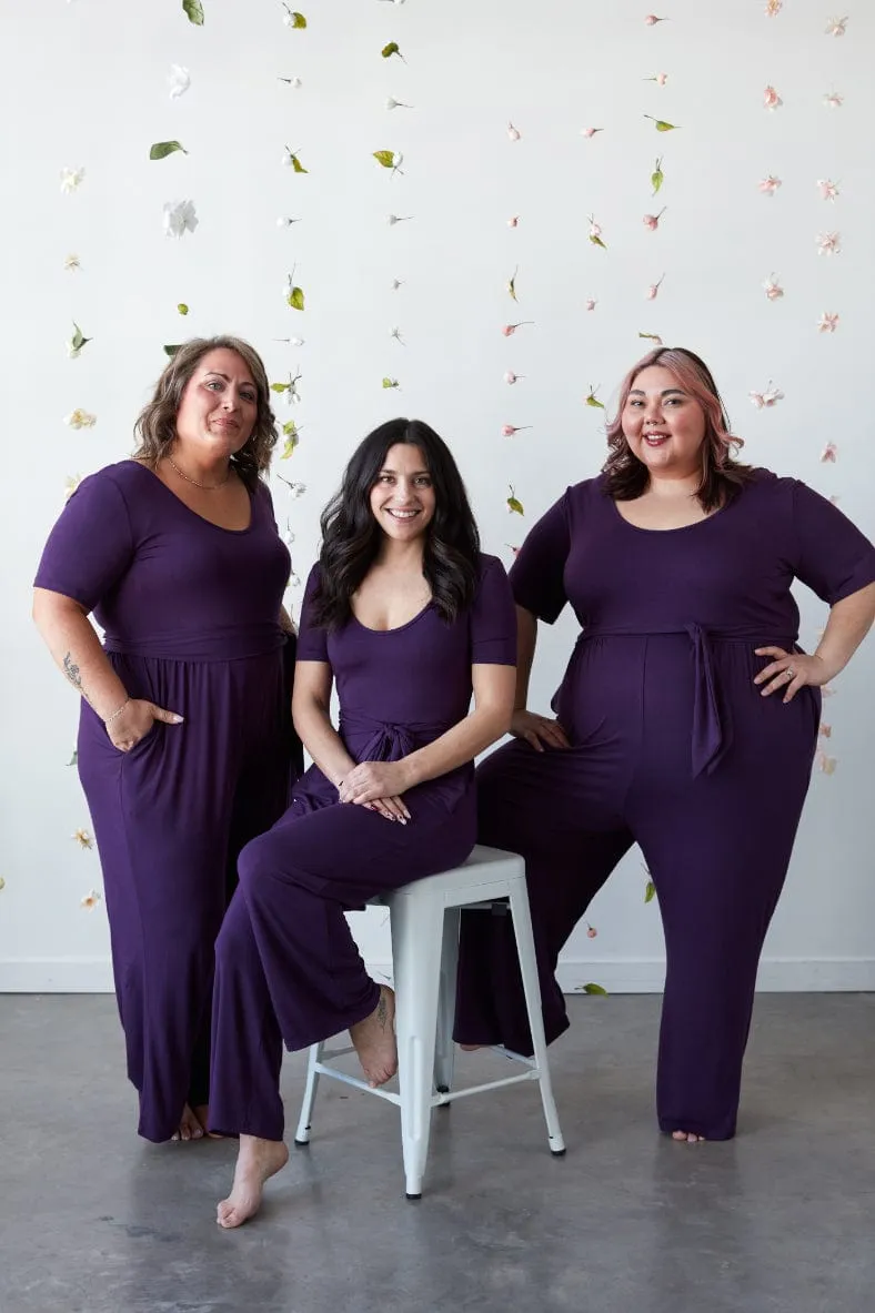 Forme Jumpsuit in Royal Plum