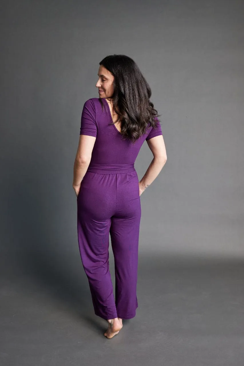 Forme Jumpsuit in Royal Plum