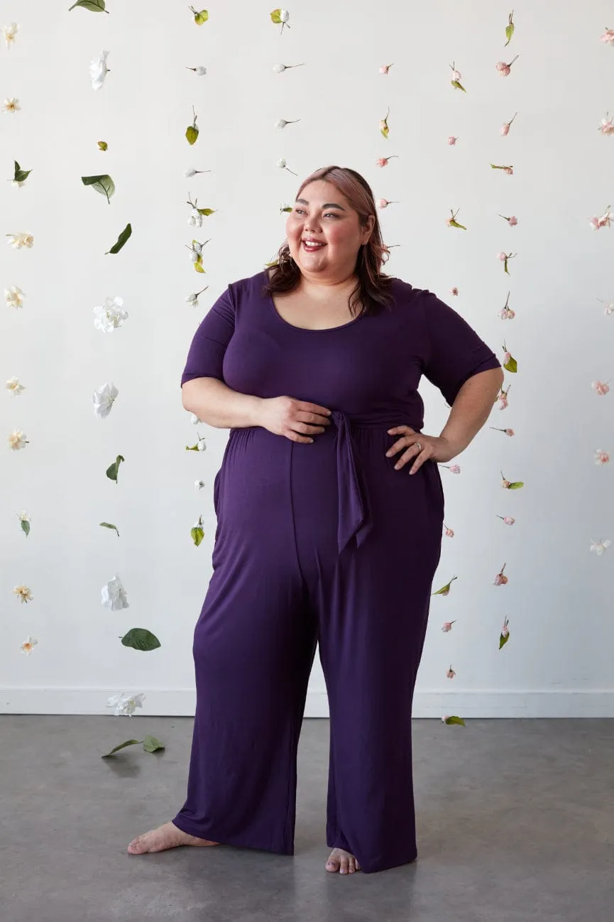 Forme Jumpsuit in Royal Plum