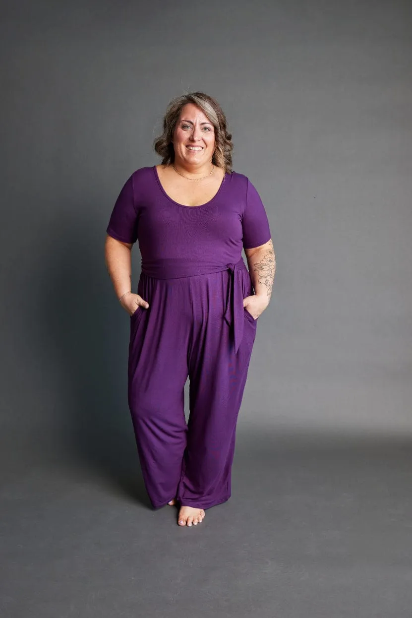 Forme Jumpsuit in Royal Plum