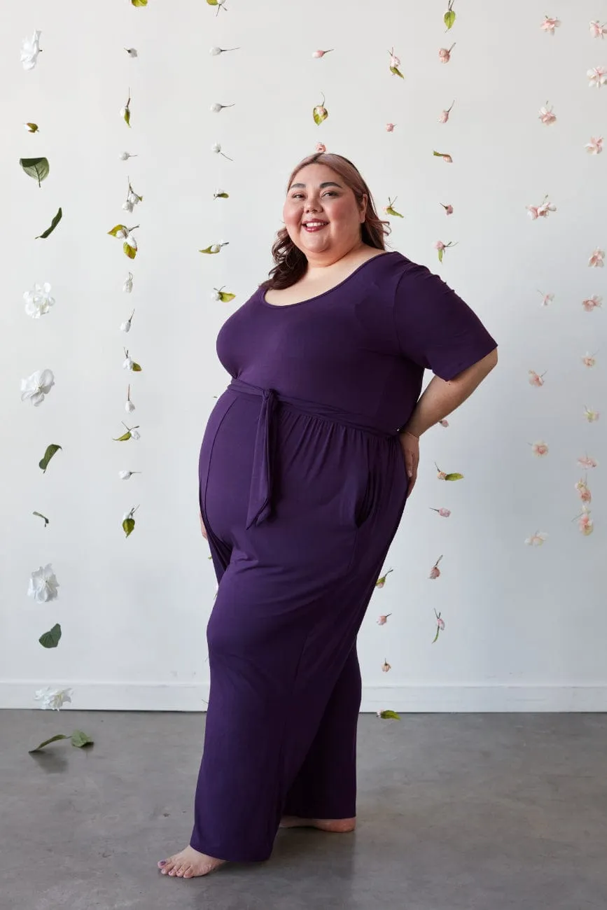 Forme Jumpsuit in Royal Plum