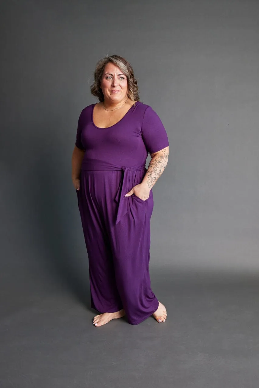 Forme Jumpsuit in Royal Plum