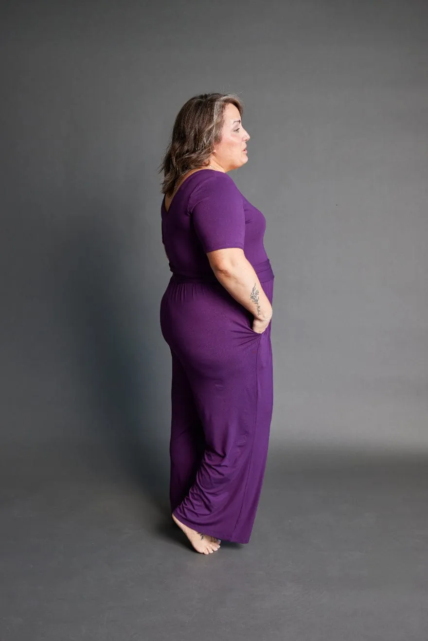 Forme Jumpsuit in Royal Plum