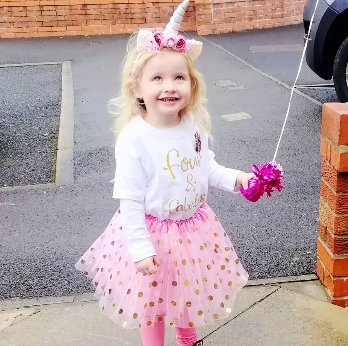 Four & Fabulous Girls Birthday Outfit