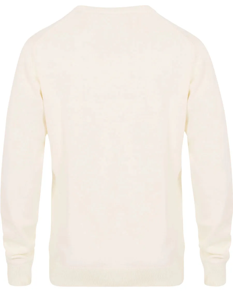 GANT Men's Cream O1 Terry Logo Crew 8000014 Size Medium $160 NWT