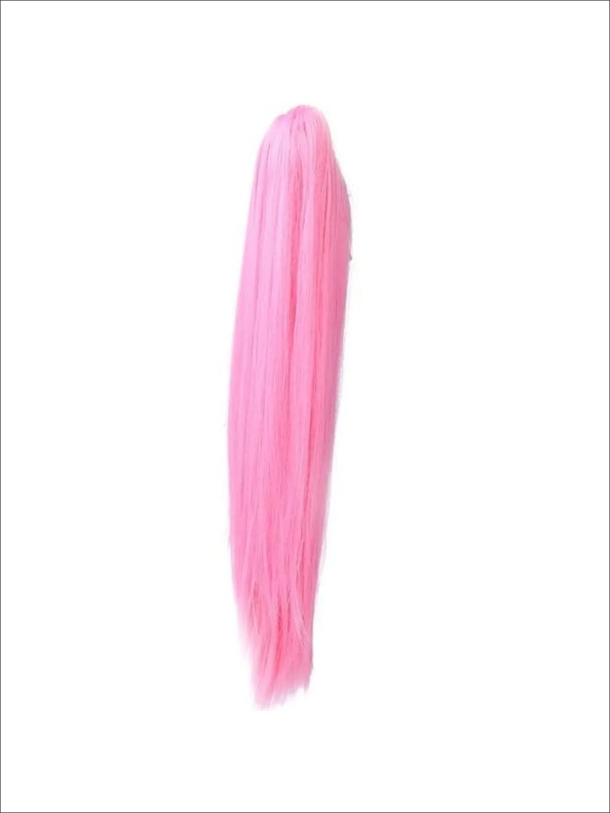 Girls Pink Ponytail Clip-On Hair Extension