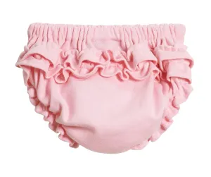 Girls Soft Cotton Ruffle Diaper Cover | Pink