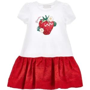 Girls Strawberry Jersey Dress