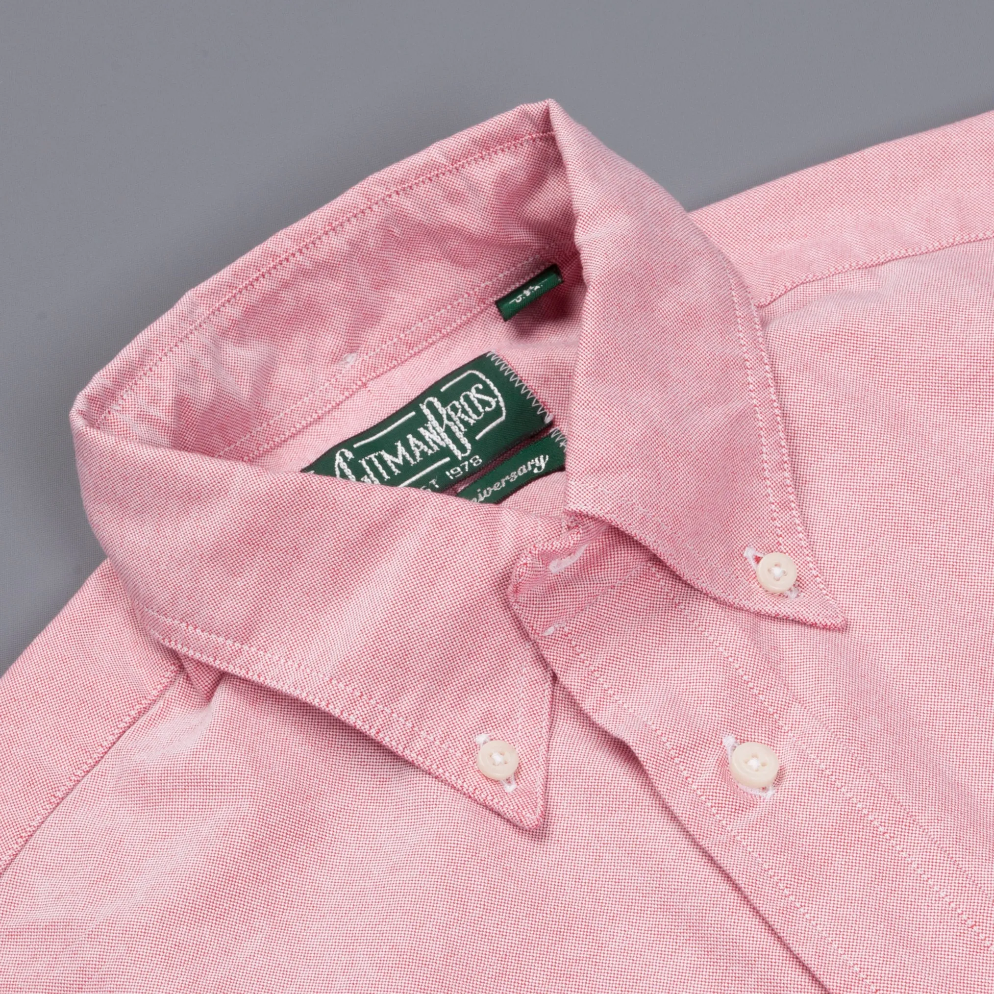 Gitman Vintage oxford button down shirt old pink