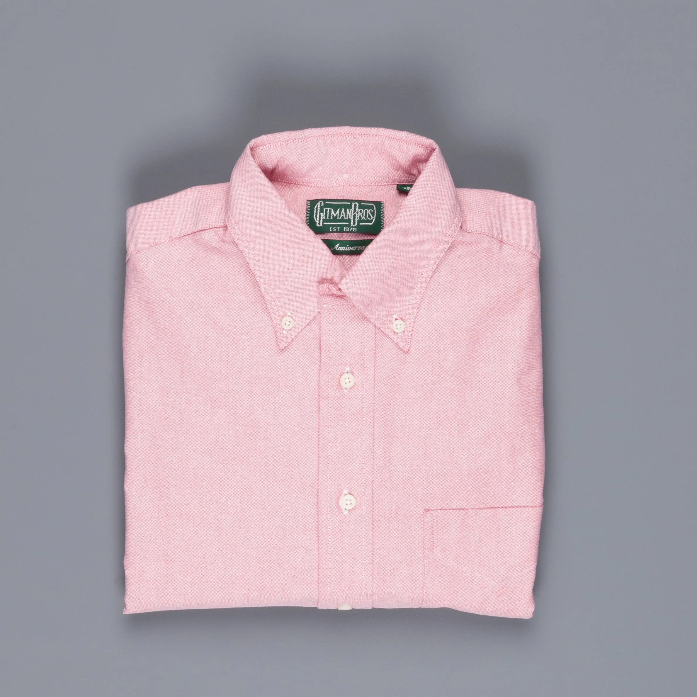 Gitman Vintage oxford button down shirt old pink