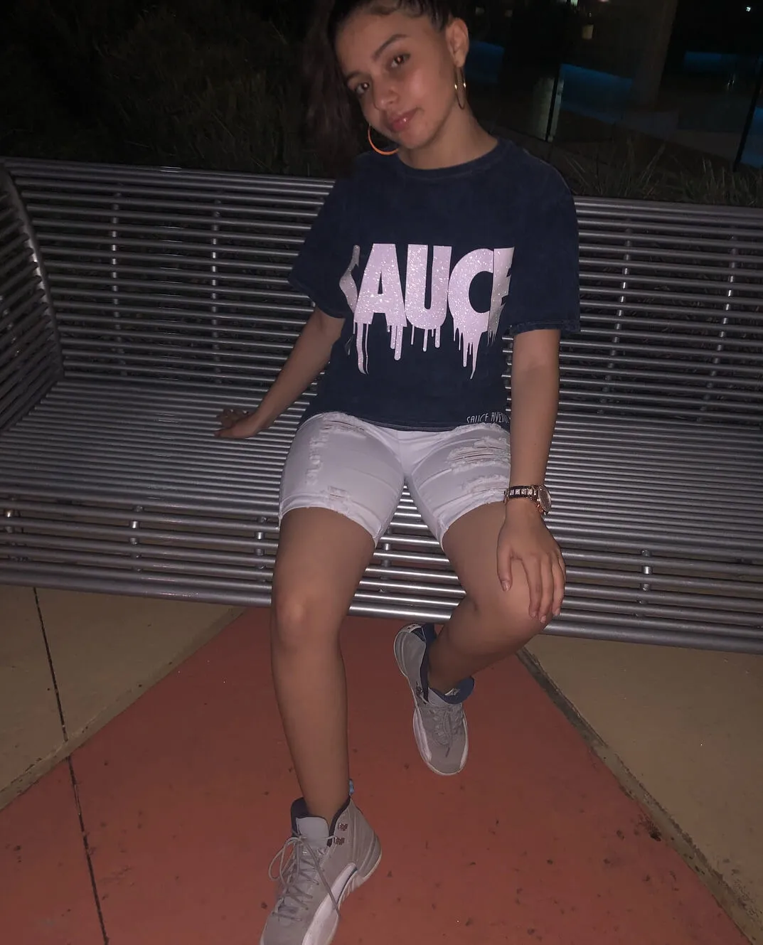 Glitter Sauce | Navy Blue Vintage Wash Tee
