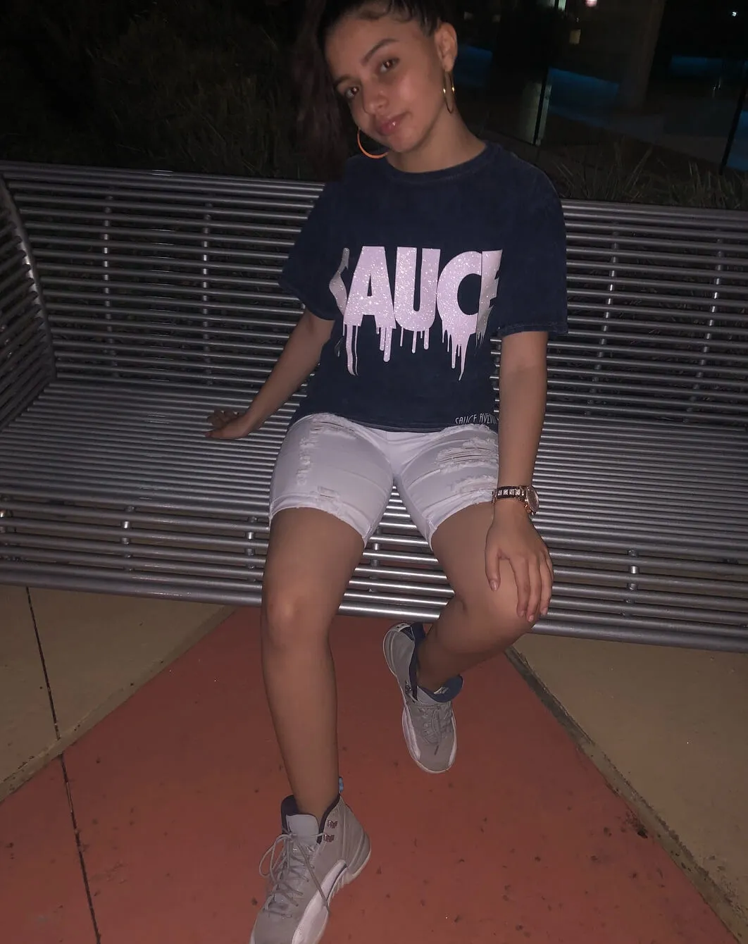 Glitter Sauce | Navy Blue Vintage Wash Tee