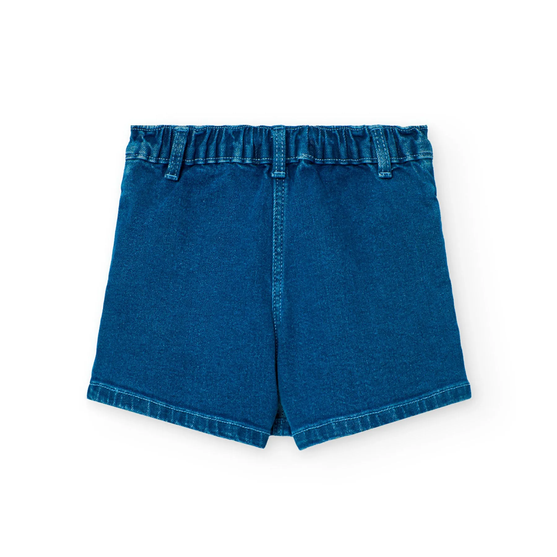 Golden Bloom Top & Pleated Denim Skirt Set
