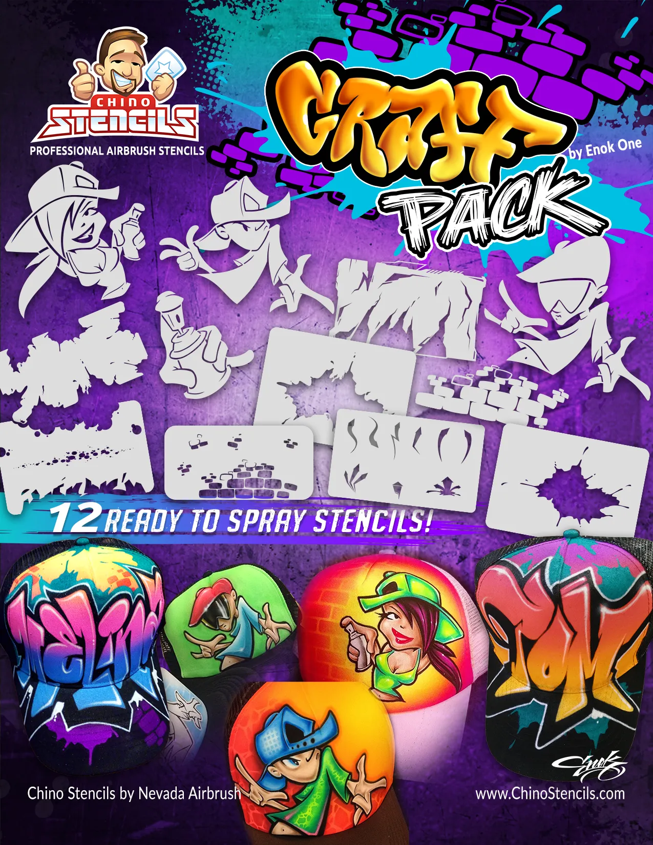 Graff Pack Stencils - by Enok One