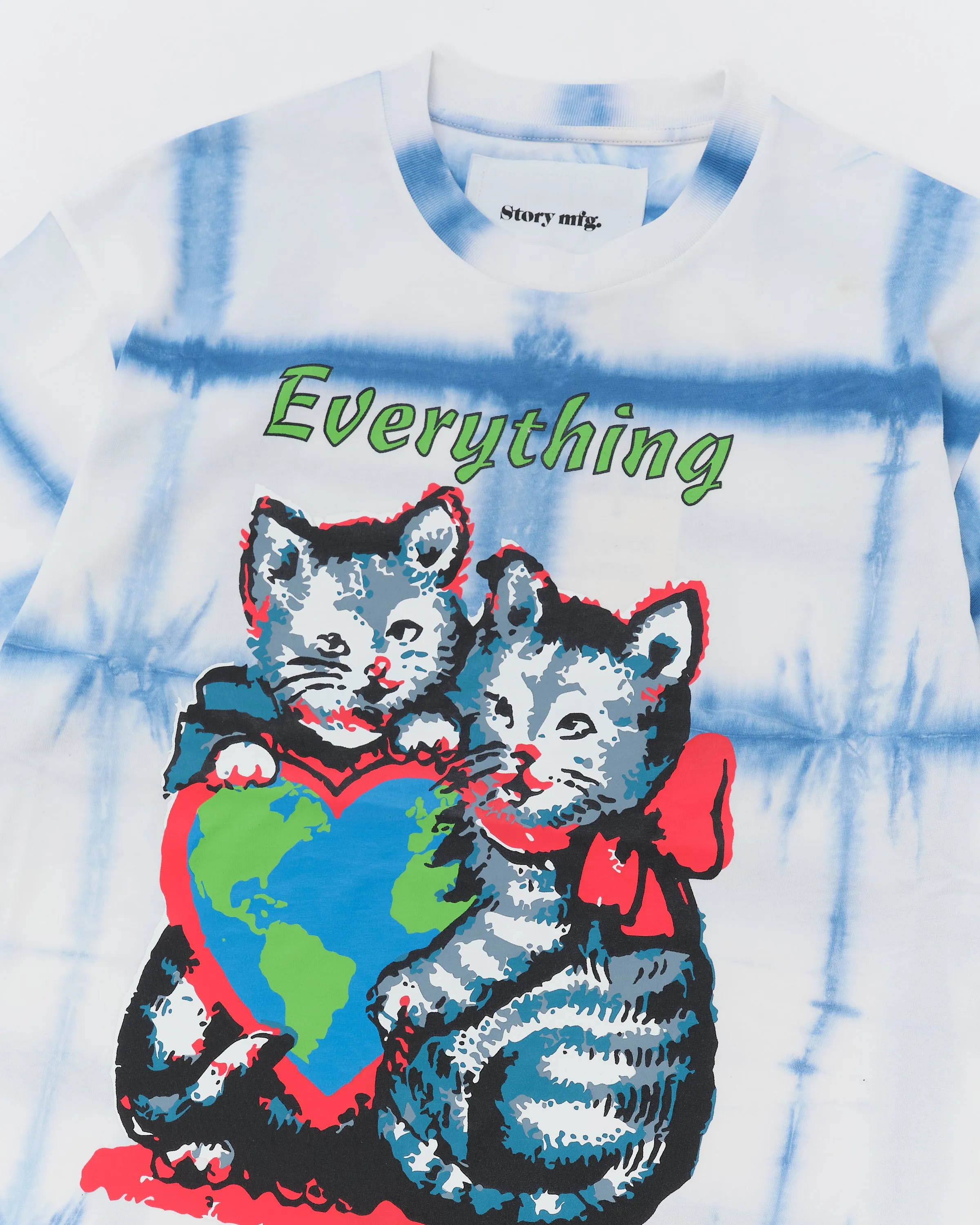 Grateful Tee SS - Indigo Kitten Courage