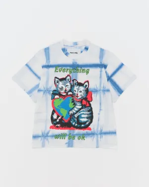 Grateful Tee SS - Indigo Kitten Courage