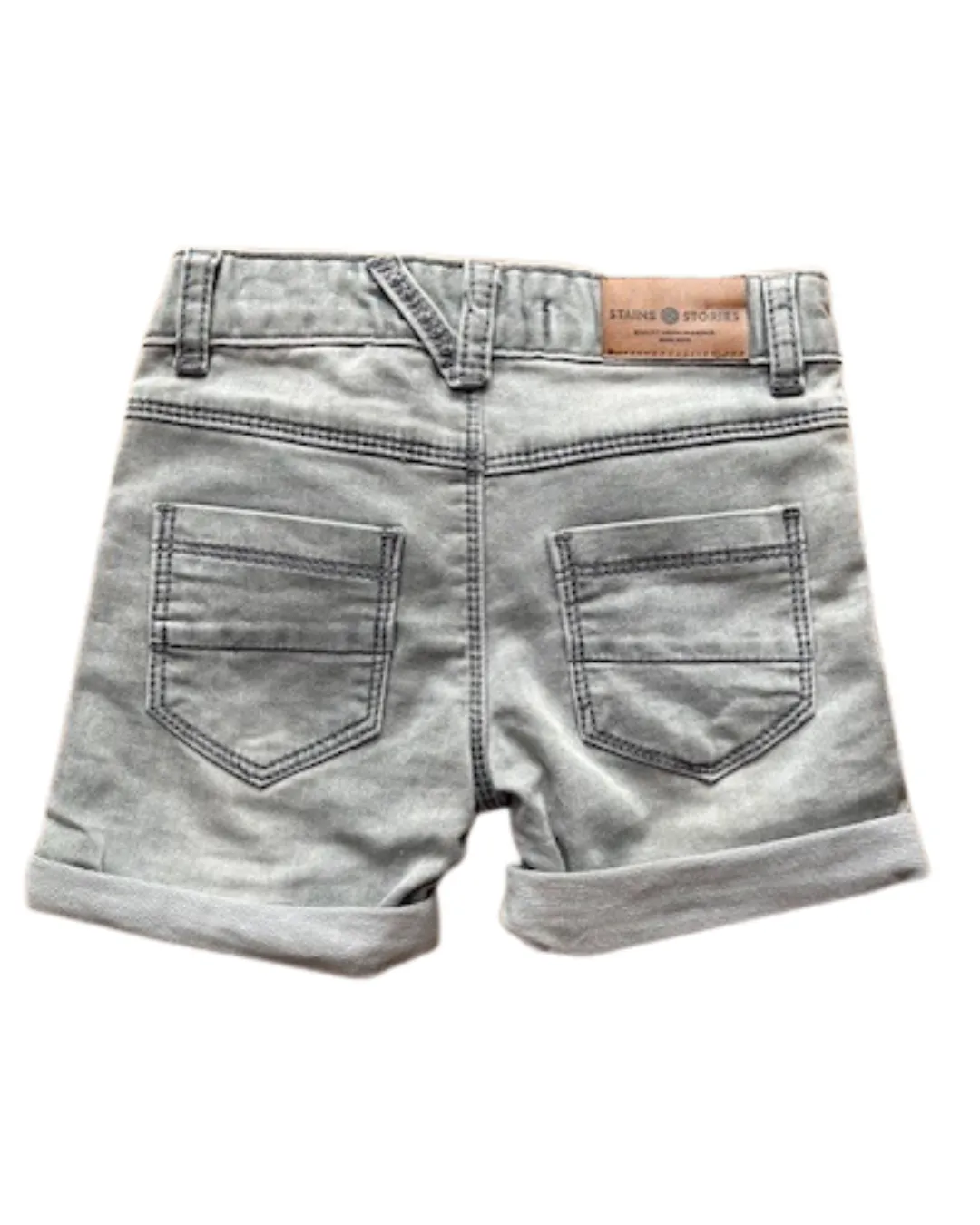 Grey Denim Jogg Short