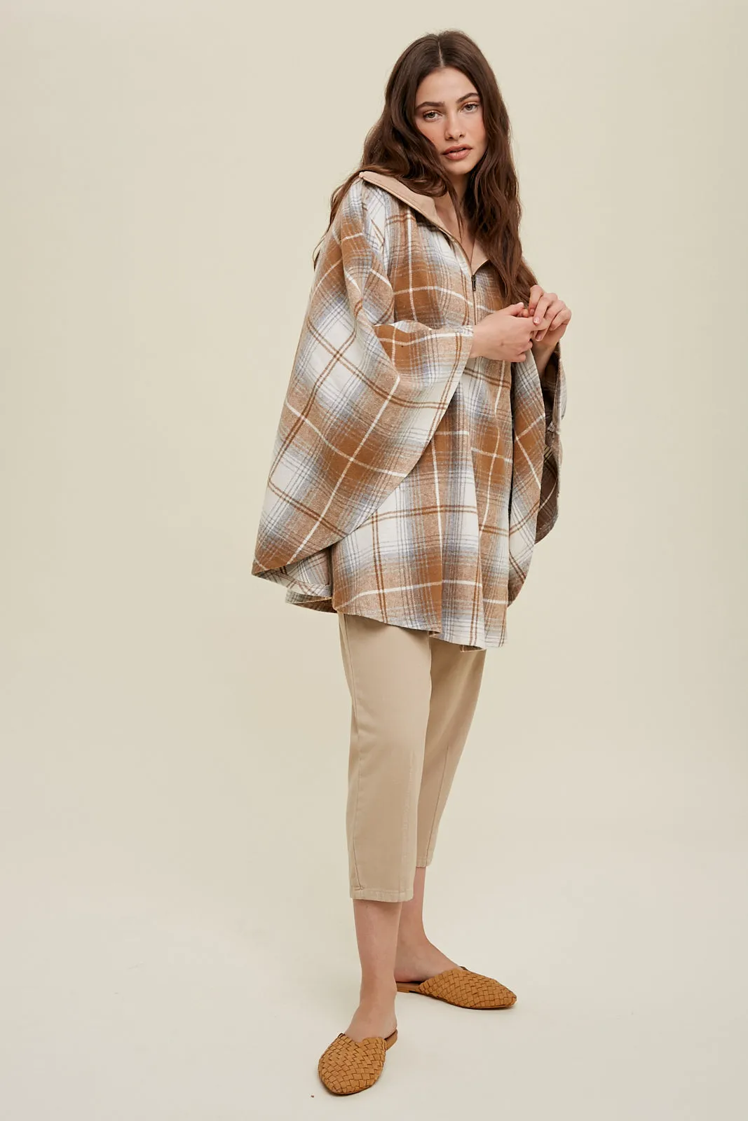 Half Zip Poncho