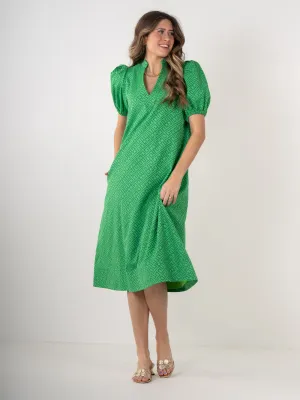 Hampton Dress in Fairway Green by Emily McCarthy