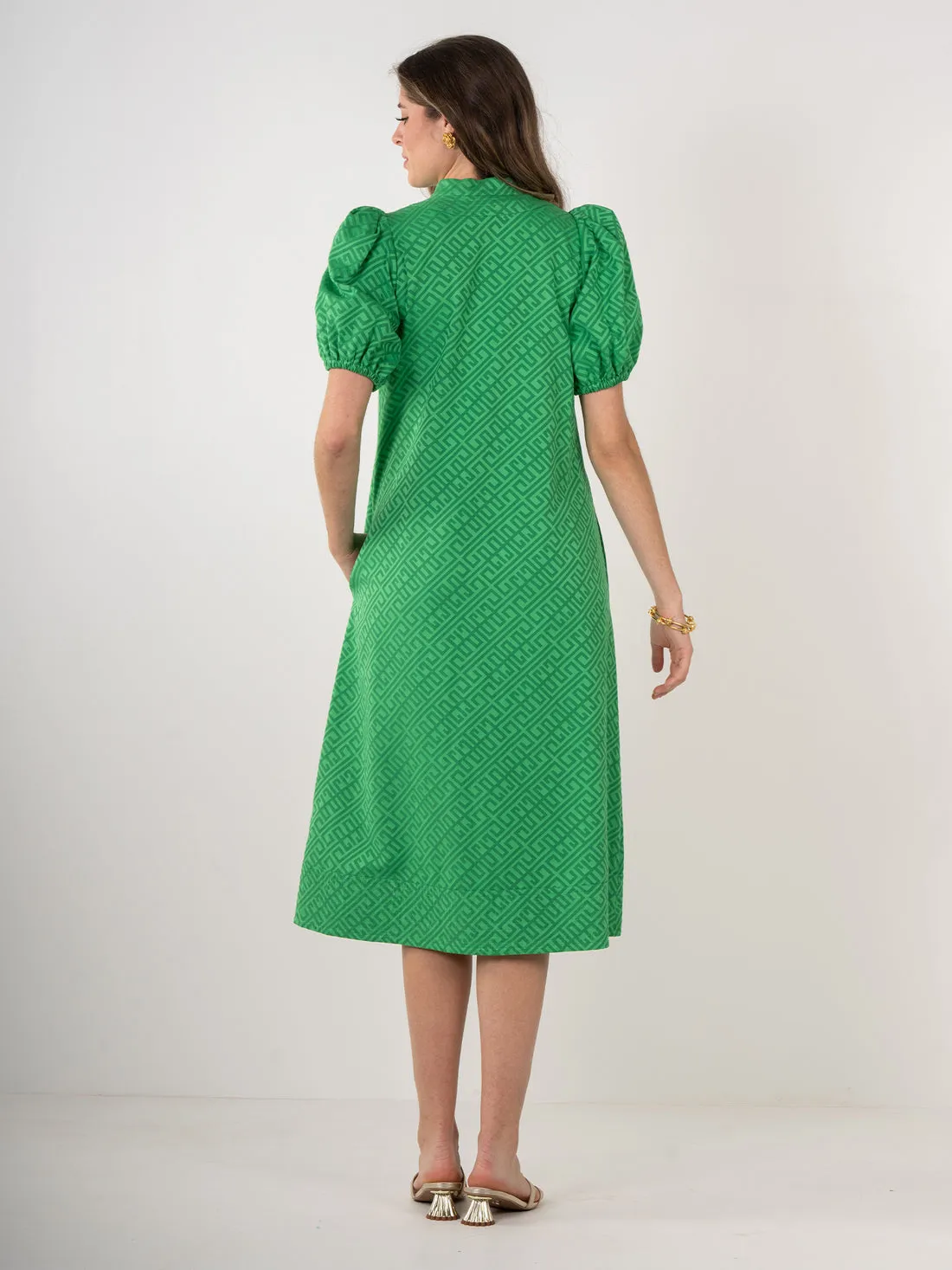 Hampton Dress in Fairway Green by Emily McCarthy