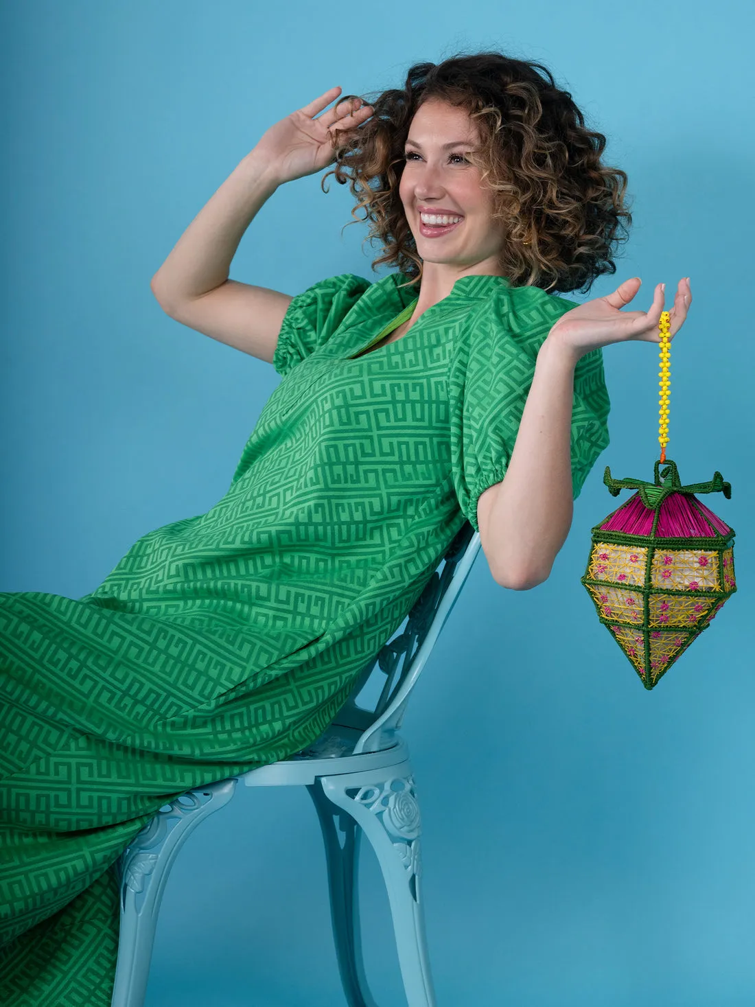 Hampton Dress in Fairway Green by Emily McCarthy