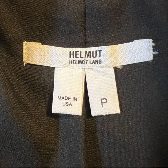 Helmut Helmut Lang Gala Tux Blazer Sz XS Collarless Black Cropped Minimalist