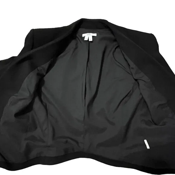 Helmut Helmut Lang Gala Tux Blazer Sz XS Collarless Black Cropped Minimalist