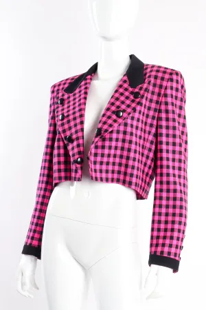 Hot Check Boxy Cropped Jacket