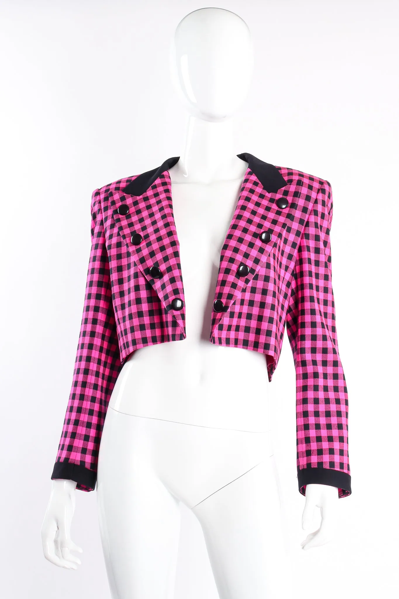Hot Check Boxy Cropped Jacket