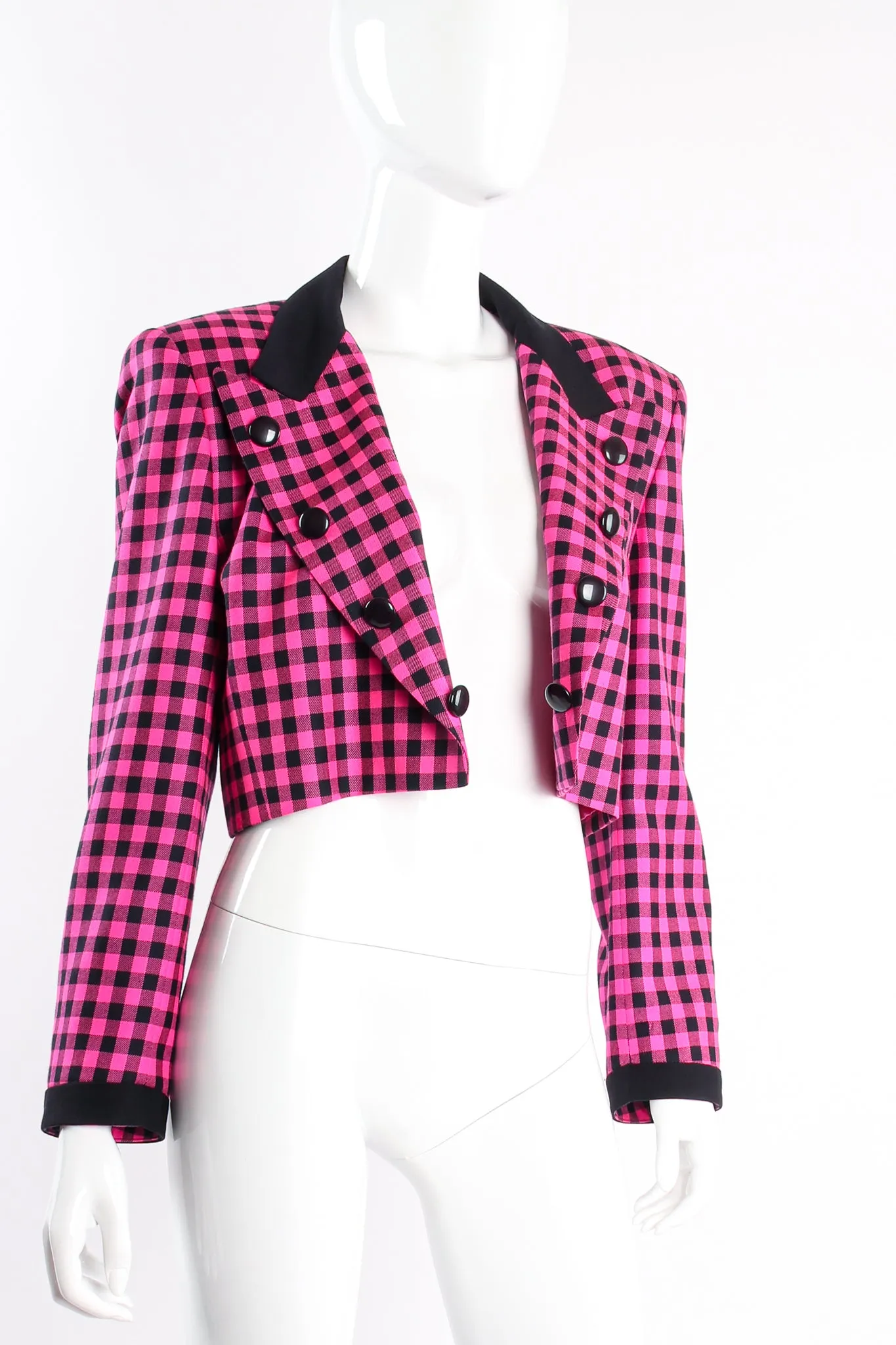 Hot Check Boxy Cropped Jacket