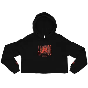 Hustle and Pray  Cherub Love Ladies Cropped Hoodie