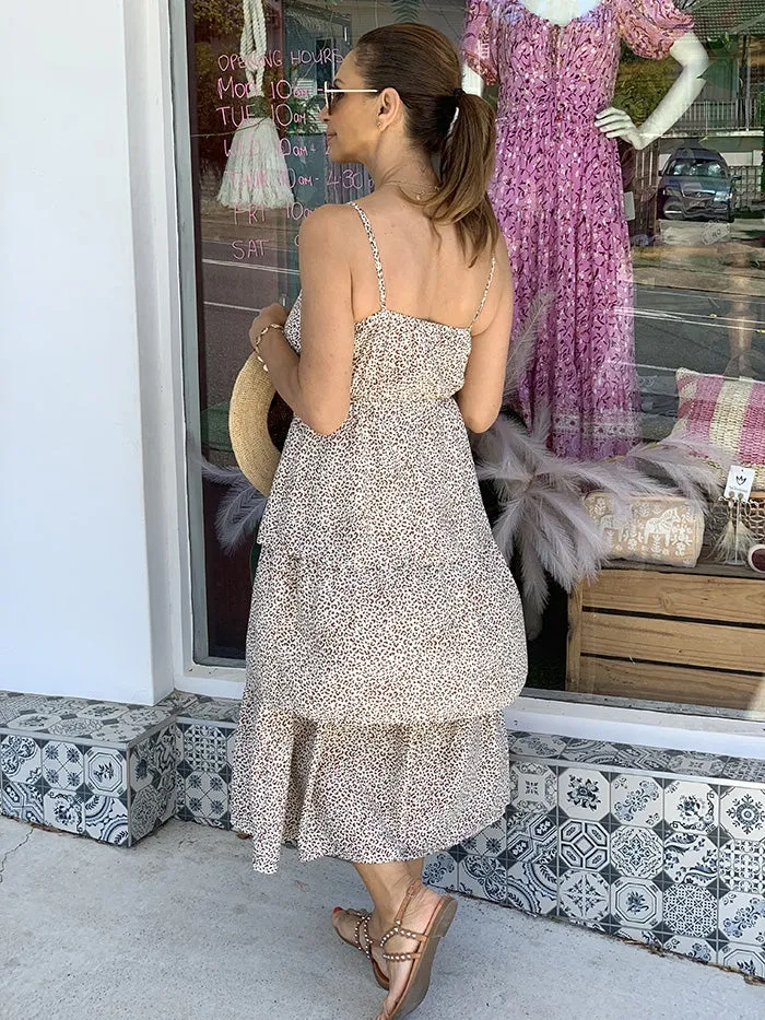 Imogen Dress - Soft Leopard